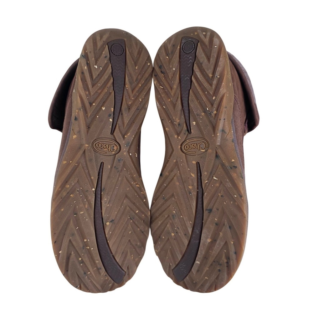 Chaco Borealis Ledge Mahogany Brown Leather Waterproof Knit Cuff Boots sz 9.5 - Picture 11 of 13